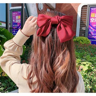 Kẹp Tóc Gắn Nơ Vải Hàn Quốc Bản To Phong Cách Tiểu Thư Phụ Kiện Tóc Dành Cho Nữ C7