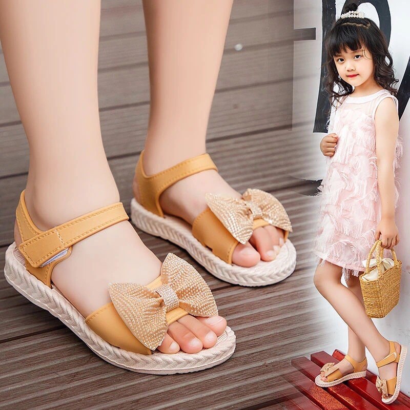 Sandal hình nơ ngộ nghĩnh cho bé gái