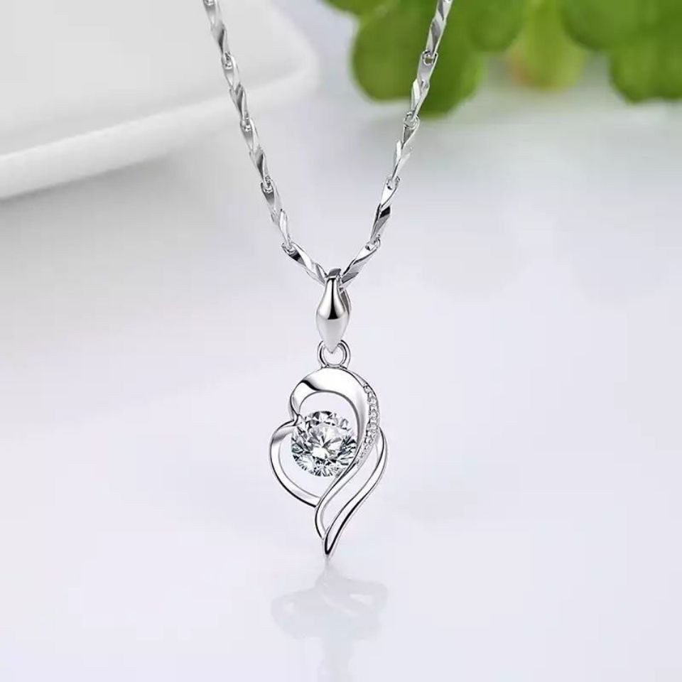 Vòng Cổ Choker Chất Liệu Bạc S925 Mặt Cỏ Ba Lá Thời Trang Cho Nữ