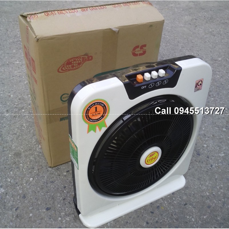 Bảo Hành 12 Tháng Quạt hộp Lido B300 6 cánh 30 cm 40W