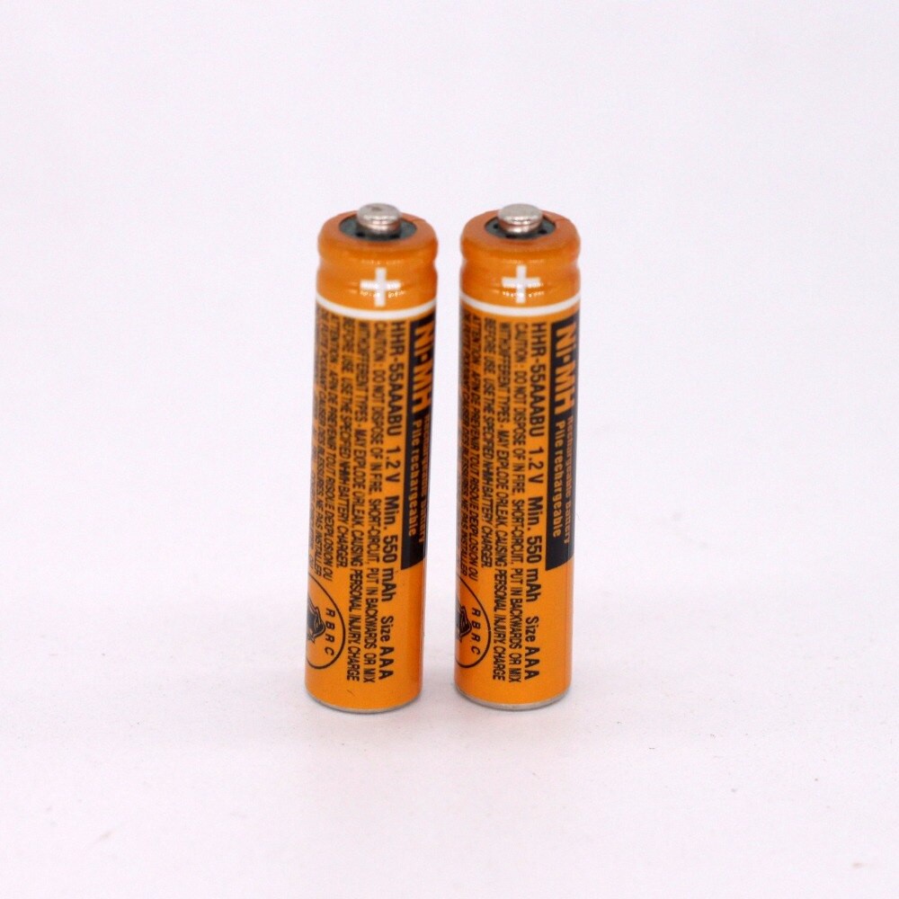 Pin sạc AAA chính hãng panasonic 1.2V 550mAh hoặc 630 mAh Ni-Mh hhr-55aaabu