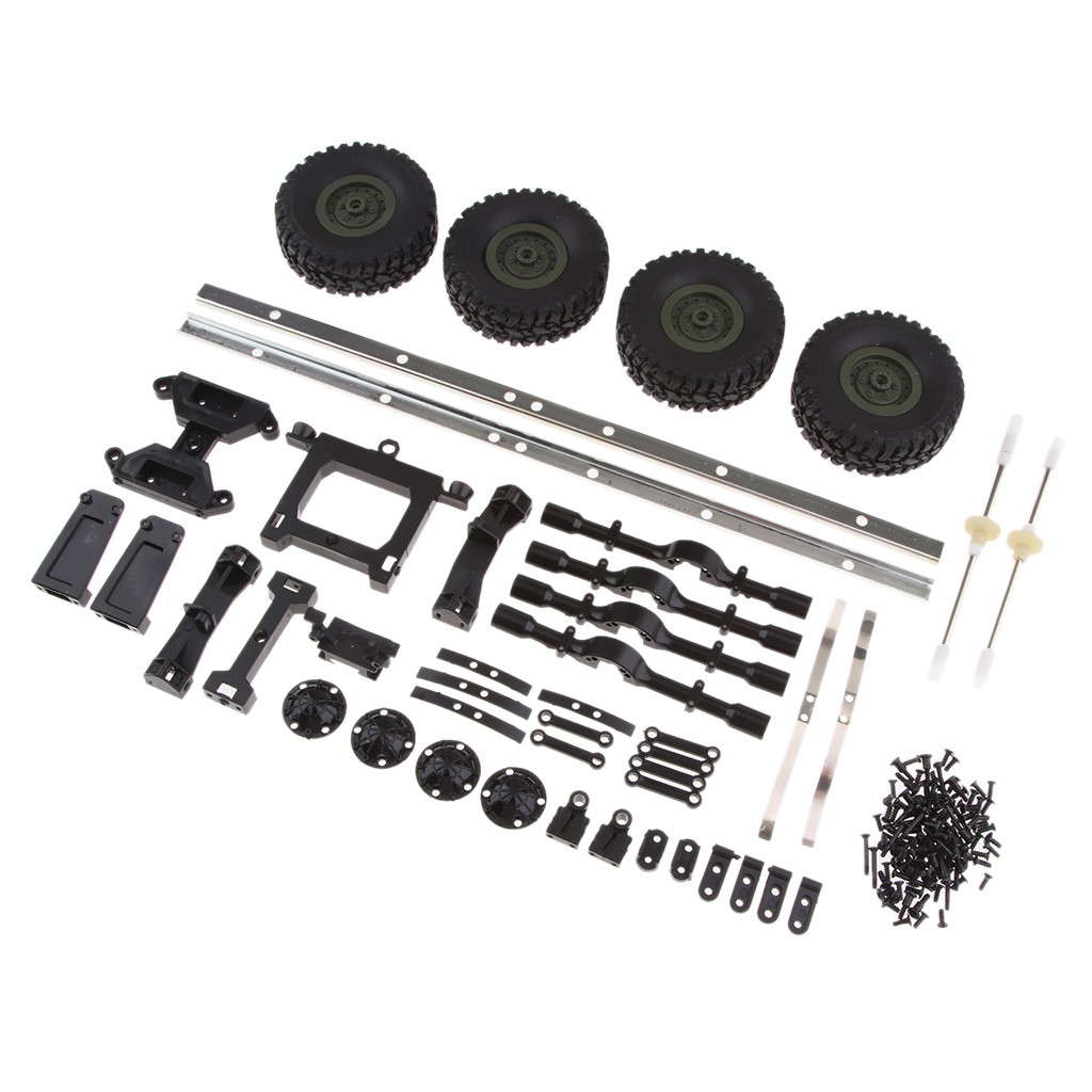 Bộ Khung Gầm Xe Tải Quân Đội Lzdhuiz 61 WPL 1 / 16 6WD DIY
