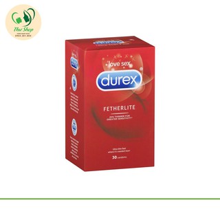 Bao cao su Durex dòng Fetherlite siêu mỏng hộp 30 cái