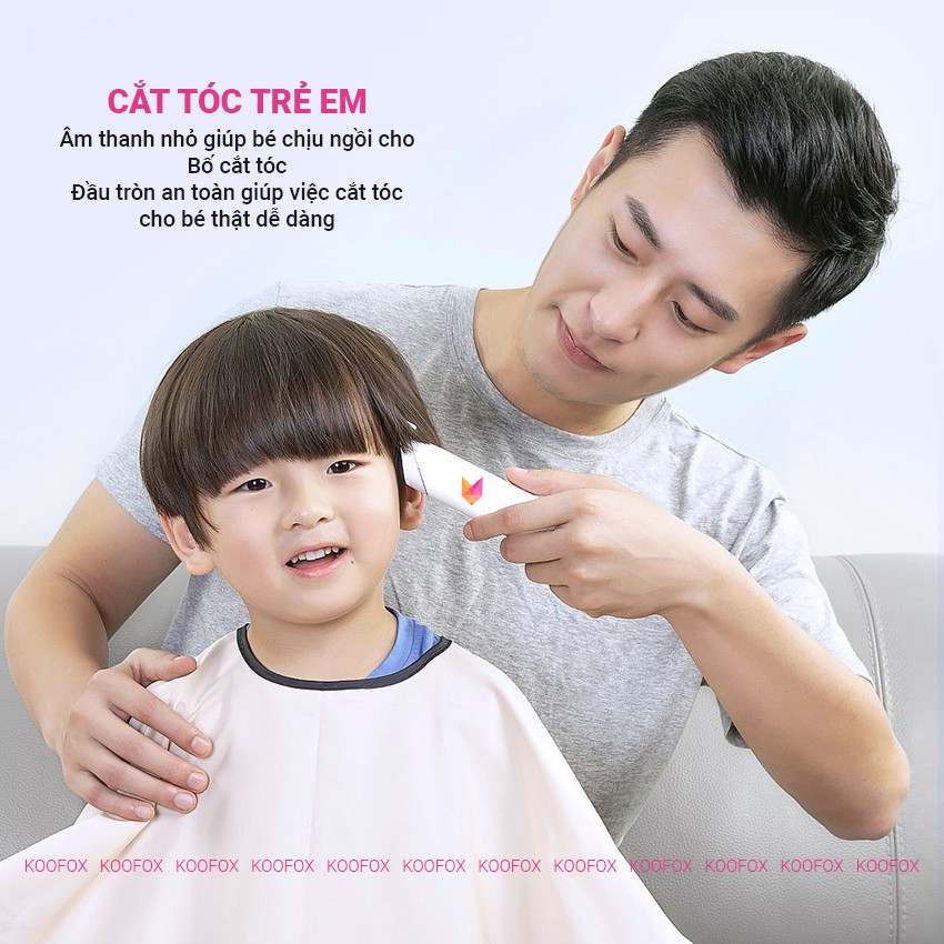 Tông Đơ Cắt Tóc Enchen Boost Cao Cấp Không Dây - Lưỡi Gốm NaNo Âm Thanh Nhỏ, Tiện Dụng - KOOFOX