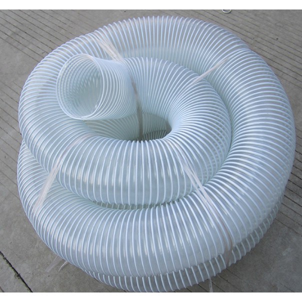 Ống hút mùi hút bụi thông gió đường kính 150mm  nhựa PVC trong suốt lõi thép lò xo siêu bền tiện dụng