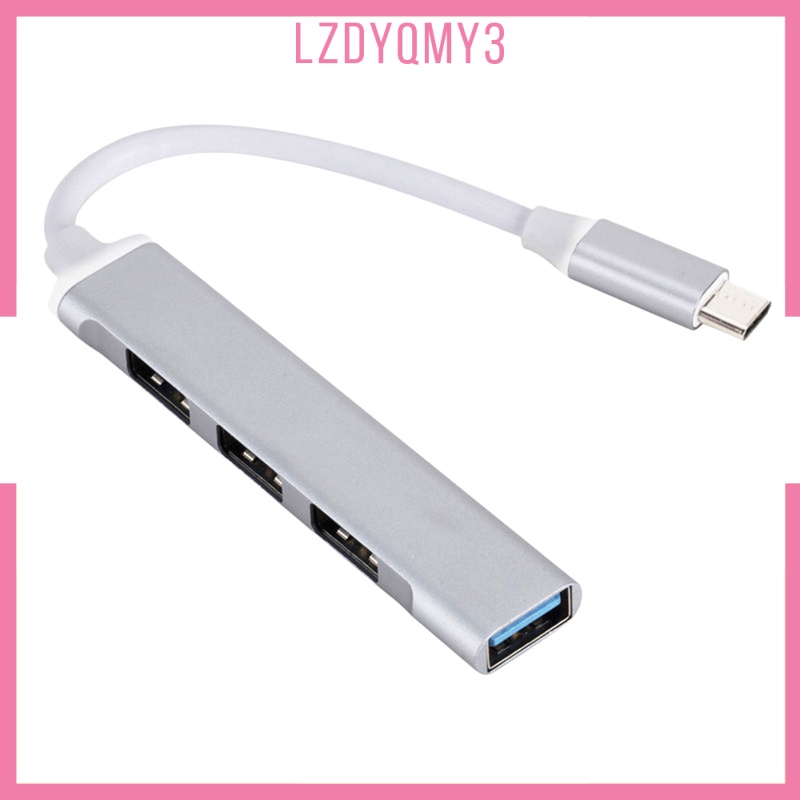 Bộ Chia 4 Cổng Usb Type C 3.0 Vỏ Nhôm