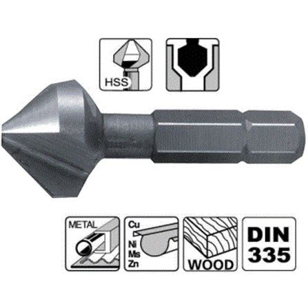 Mũi khoan doa rộng lỗ / mũi lã / mũi doa 3 lưỡi 90 độ M3 M4 M5 Makita - Chính Hãng
