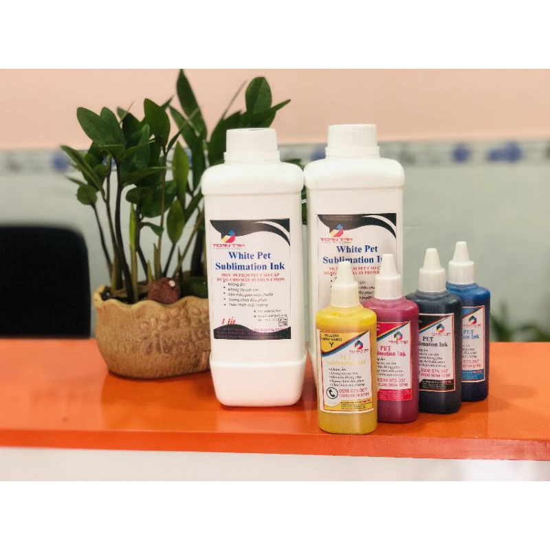 Mực Trắng In Pet Chuyển Nhiệt 100ml