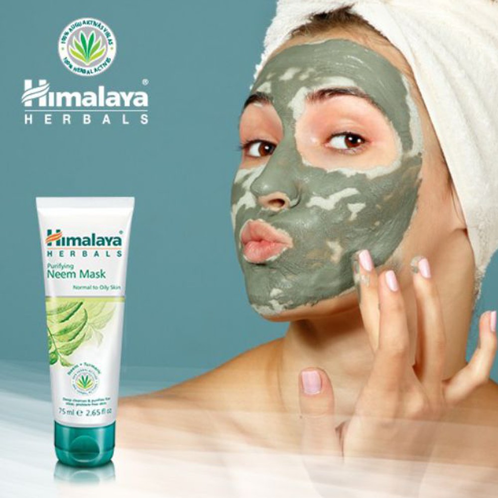 Mặt nạ đất sét giảm mụn sạch sâu từ lá neem Himalaya Herbals Neem Face Pack 100ml