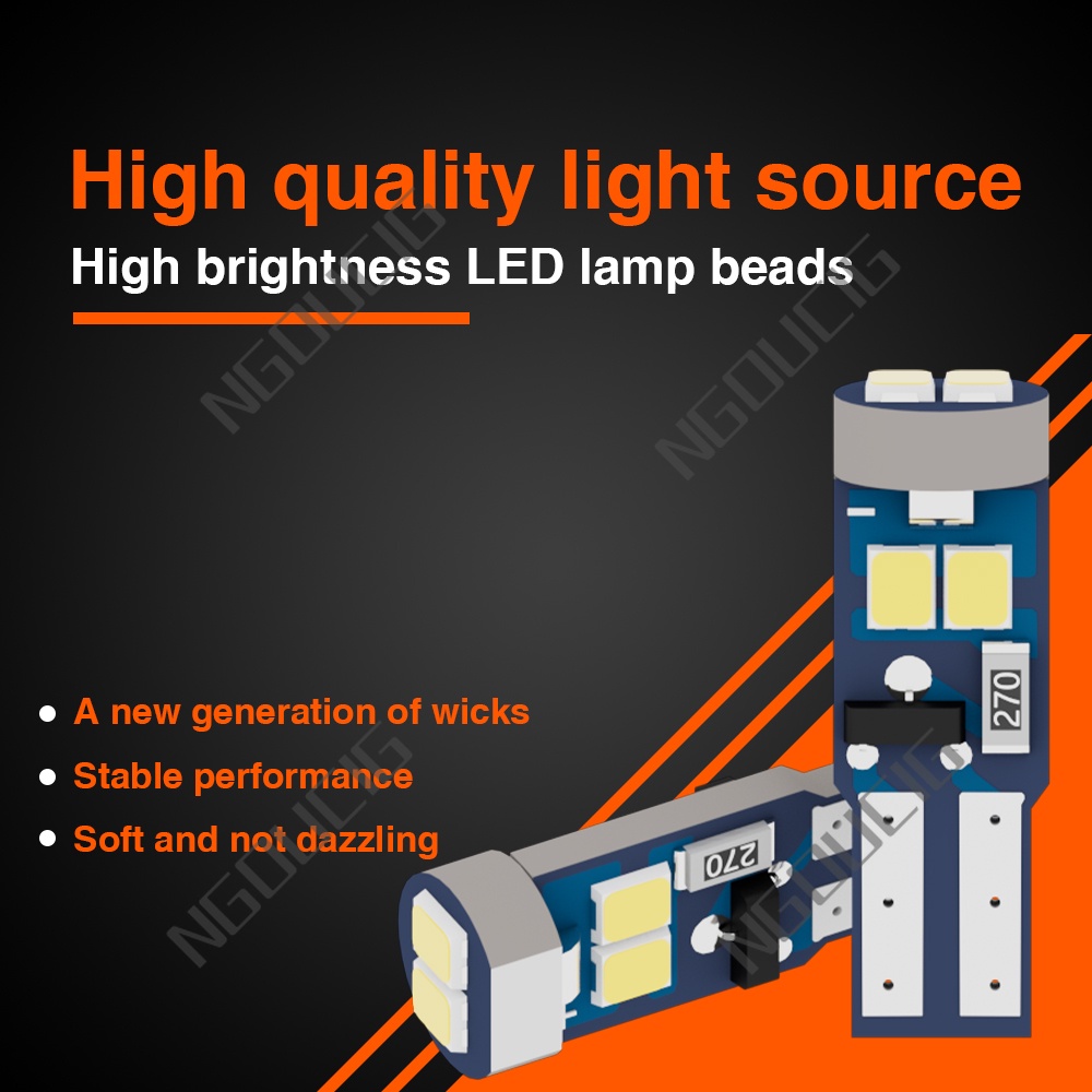 Bóng Đèn Led T5 6SMD 2016 W1.2 W3W DC12V Chuyên Dụng Cho Bảng Điều Khiển Xe Hơi