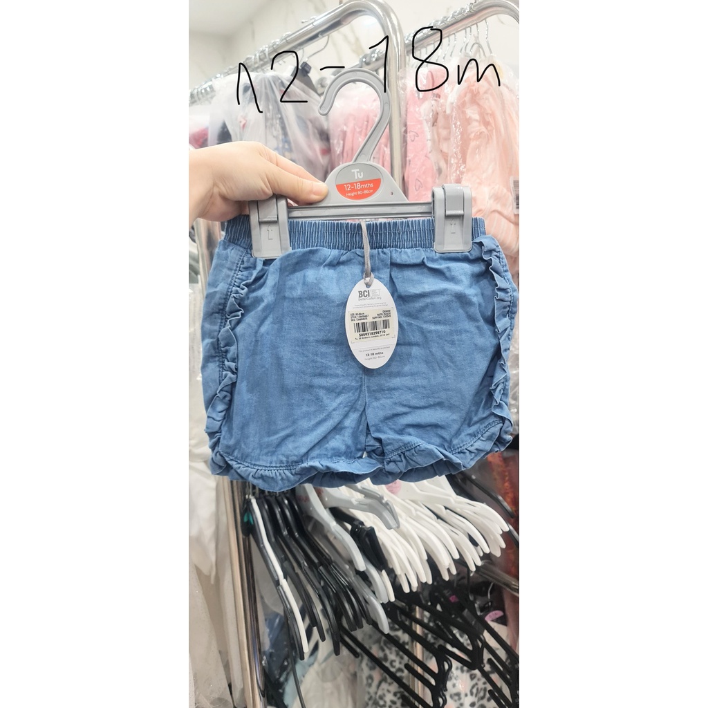 Size 12-18m quần short bé gái T.U chính hãng