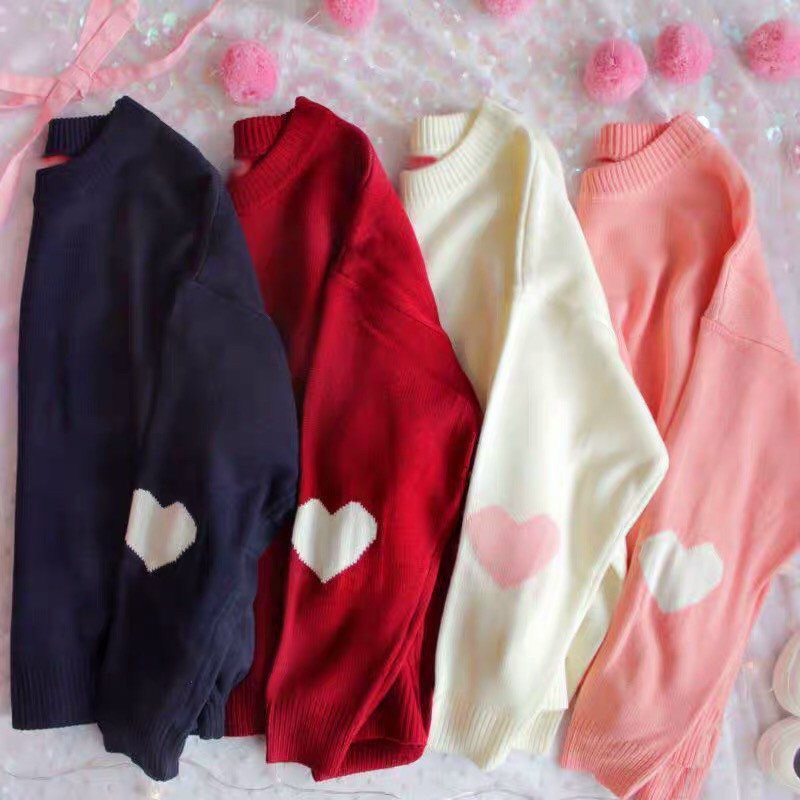 Áo tay dài in hình trái tym hai bên tay thời thượng TTSLA0330