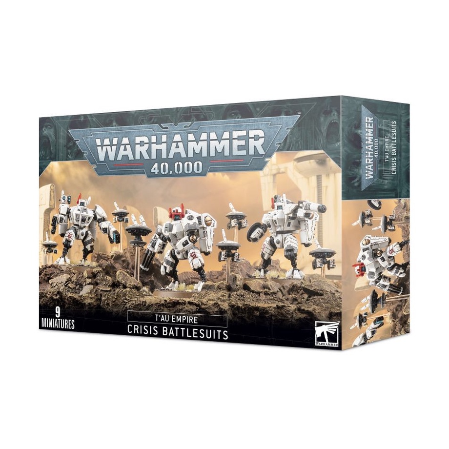 Mô hình nhân vật Warhammer 40k Tau Empire XV8 Crisis Battlesuits