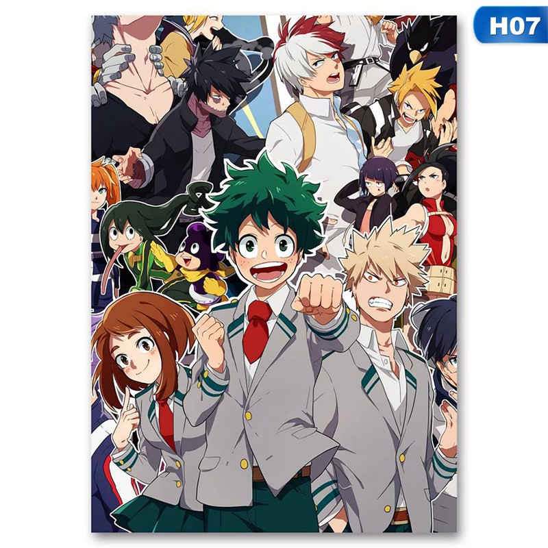 Tranh treo poster hoạt hình anime Nhật Bản My Hero Academia