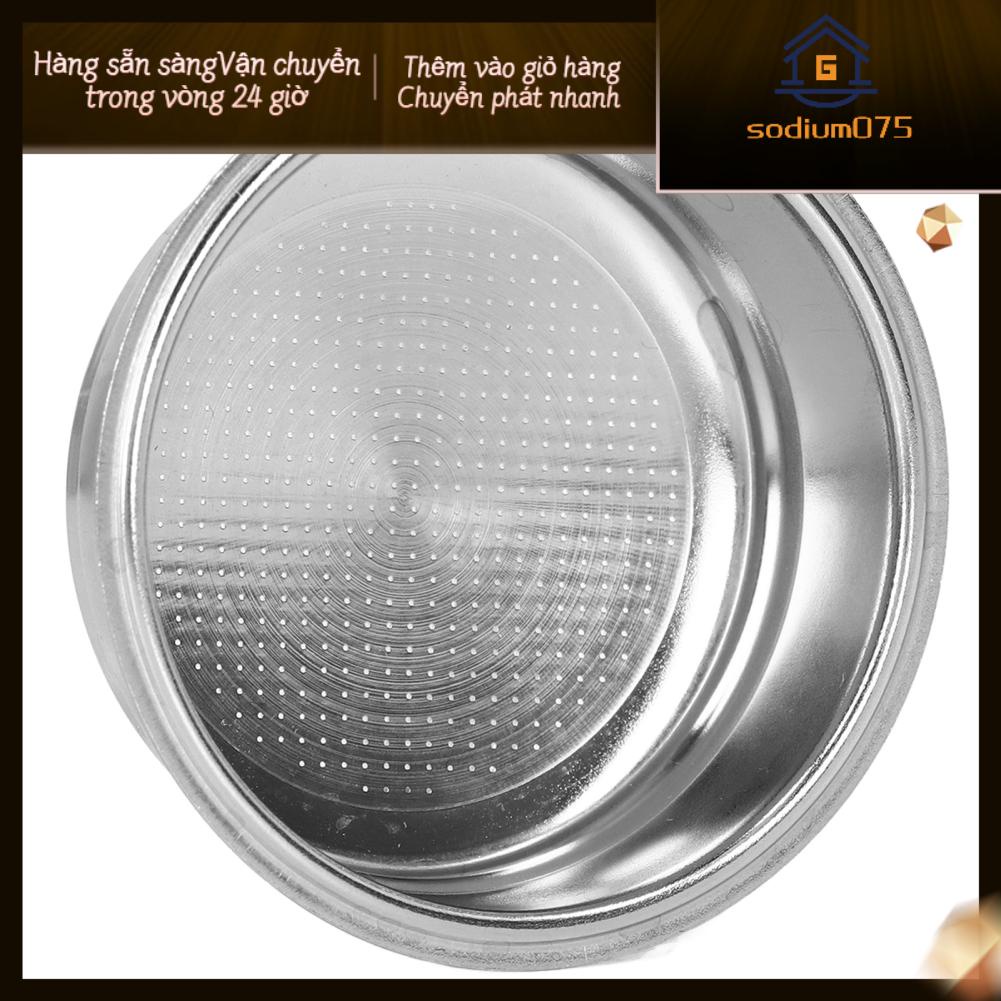 Sodium075 Bộ lọc Portafilter cà phê bằng thép không gỉ Rổ bộ 1 cốc xốp cho tay cầm 51mm