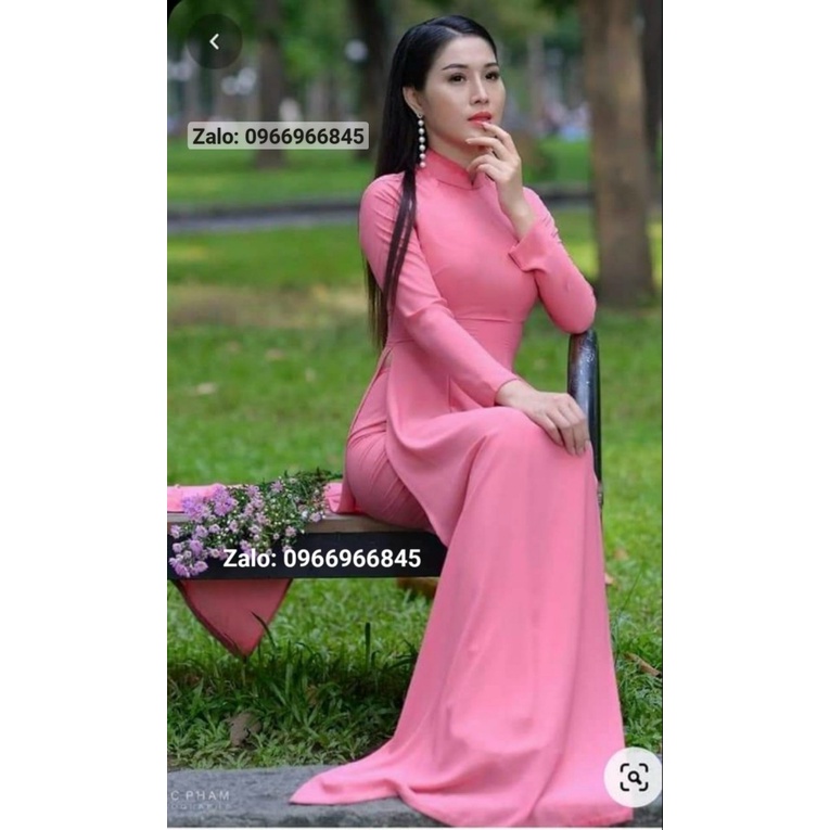 Áo dài màu hồng đà lạt - Áo Dài Đan Linh