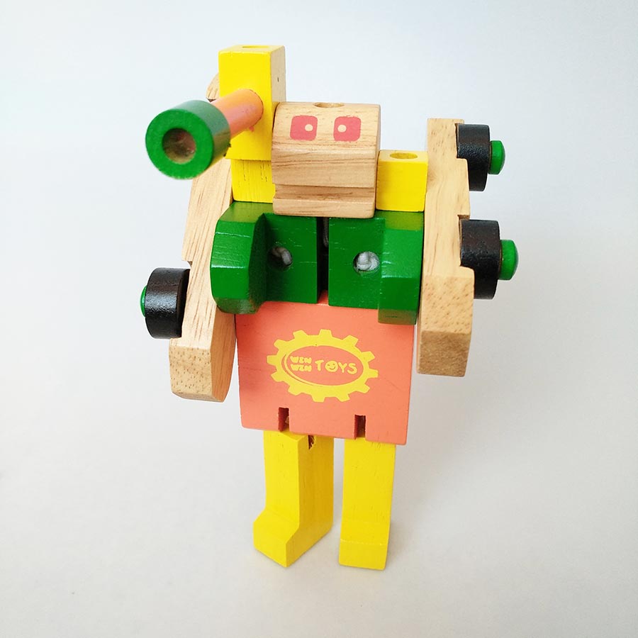 Xe tăng biến hình robot - Đồ chơi gỗ Winwintoys