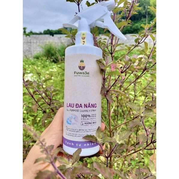 Lau Đa Năng Fuwa3e Hương Nhu 500ml dạng xịt lau kính lau bếp và nhiều bề mặt - Lau sạch dầu mỡ