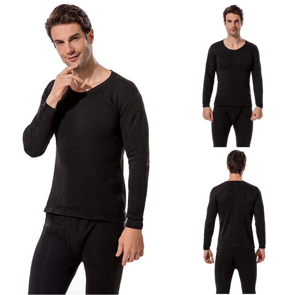 Set 2 Áo Thun Cổ Tròn Giữ Ấm Cho Nam