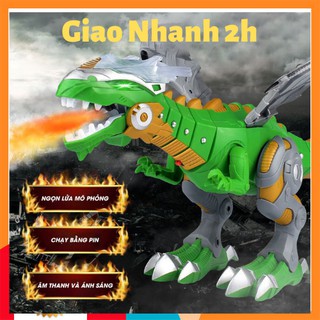 Khủng Long Phun Khói - Phun Nước - Phun Lửa Điện Có Âm Thanh - Ánh Sáng Sống Động Cho Bé