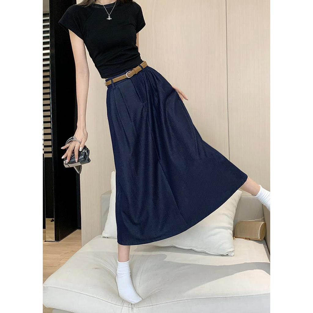 Chân Váy Lưng Cao Phong Cách Retro Mùa Hè Kiểu Mới 63644