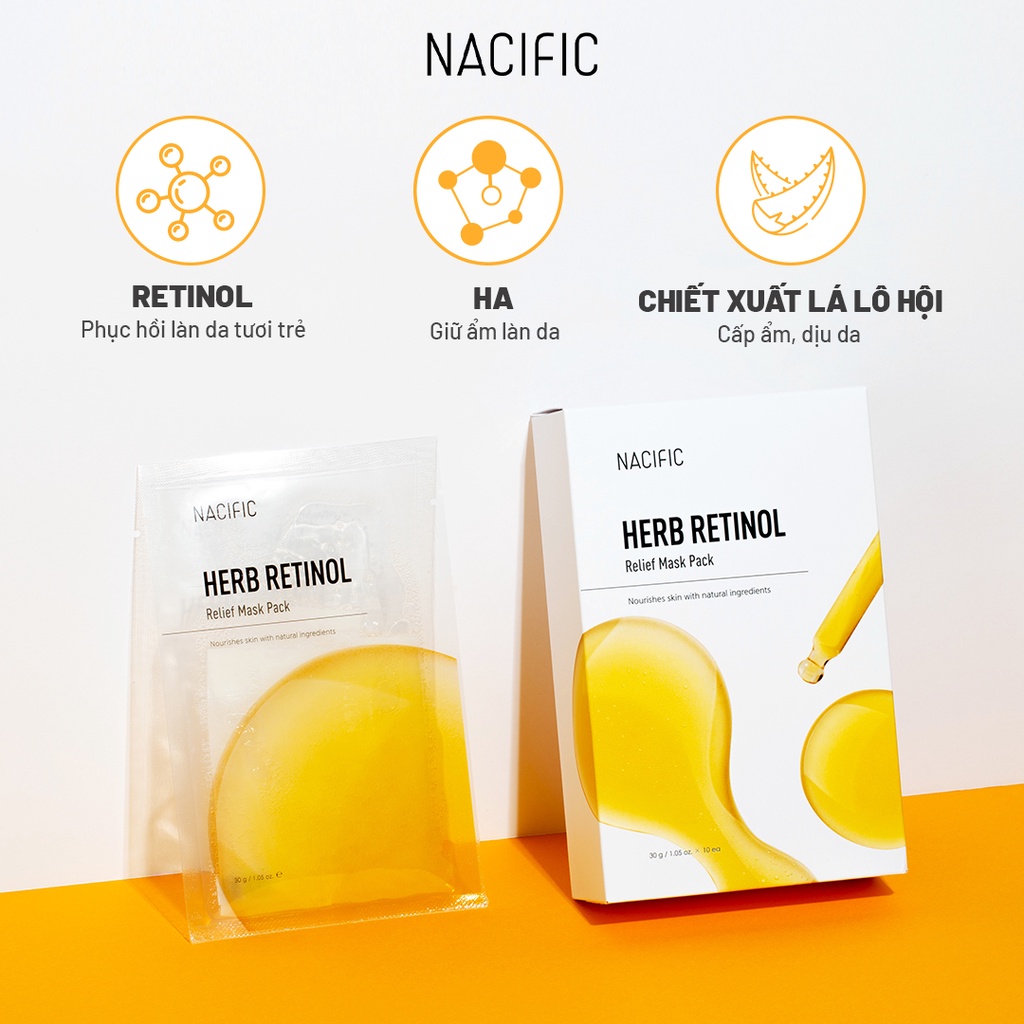 Mặt nạ Nacific Herb Retinol Relief Mask Pack 30g