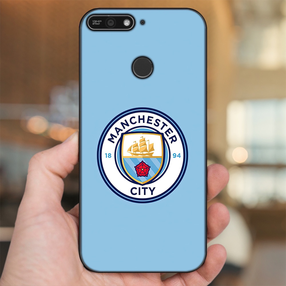 Ốp lưng Huawei Y6 Prime viền đen in hình Manchester City MC