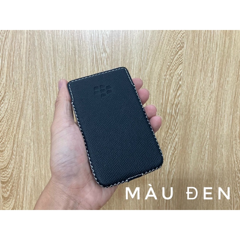 Bao da handmade dành cho điện thoại BlackBerry Q20 Classic có 3 màu Nâu- Đen- Xang