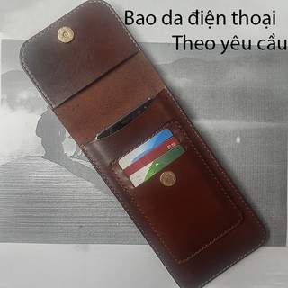 Bao da Iphone 11 pro max - Da bò thật - Đồ da thủ công BV0353