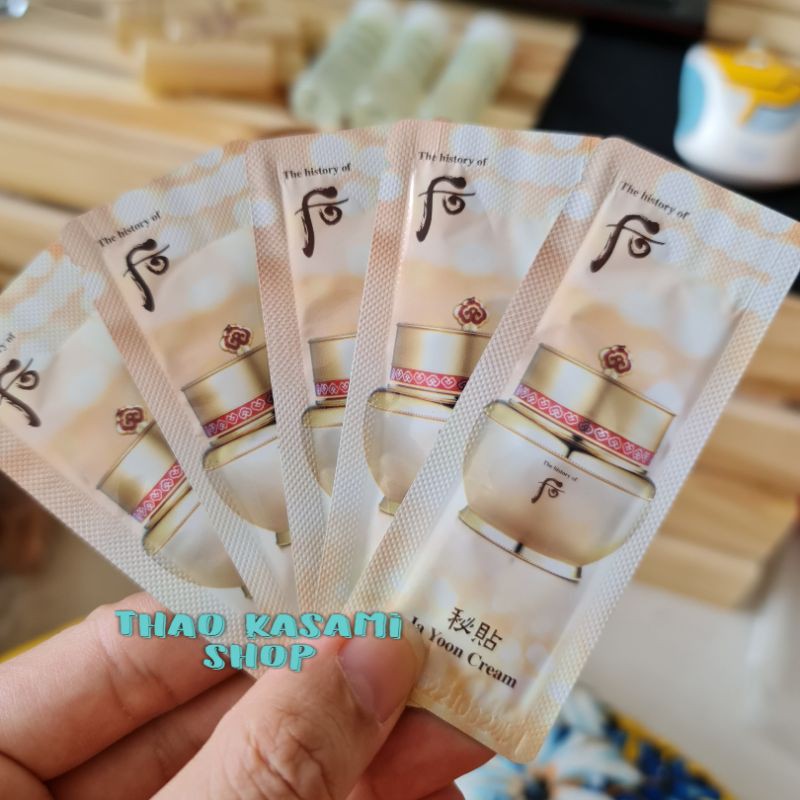 Gói Kem Whoo Bichup -Dưỡng Tự Hồng Nhuận Da Whoo Bicheop Ja Yoon Cream 1ml