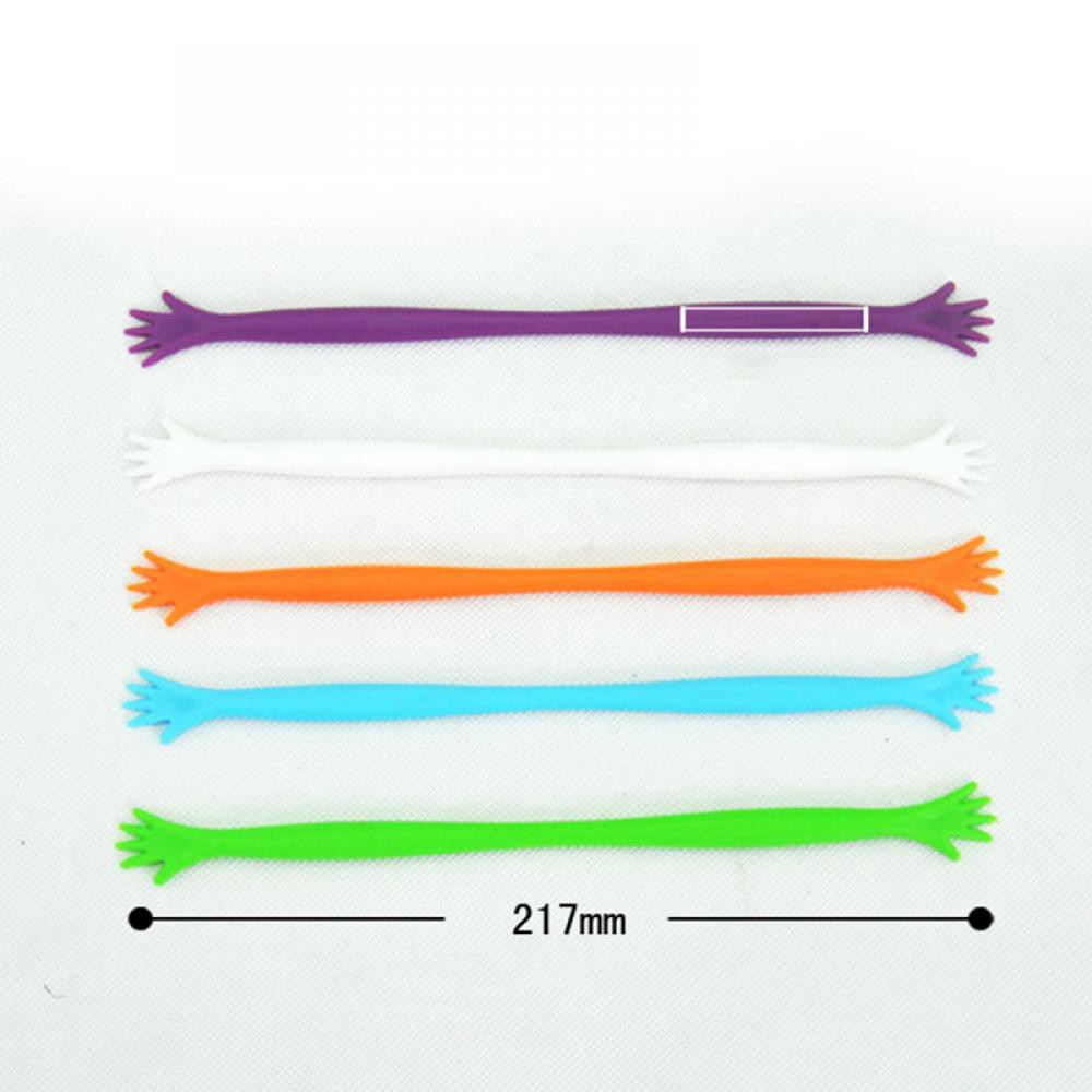 Set 5 que khuấy trang trí thức uống hình bàn tay độc đáo