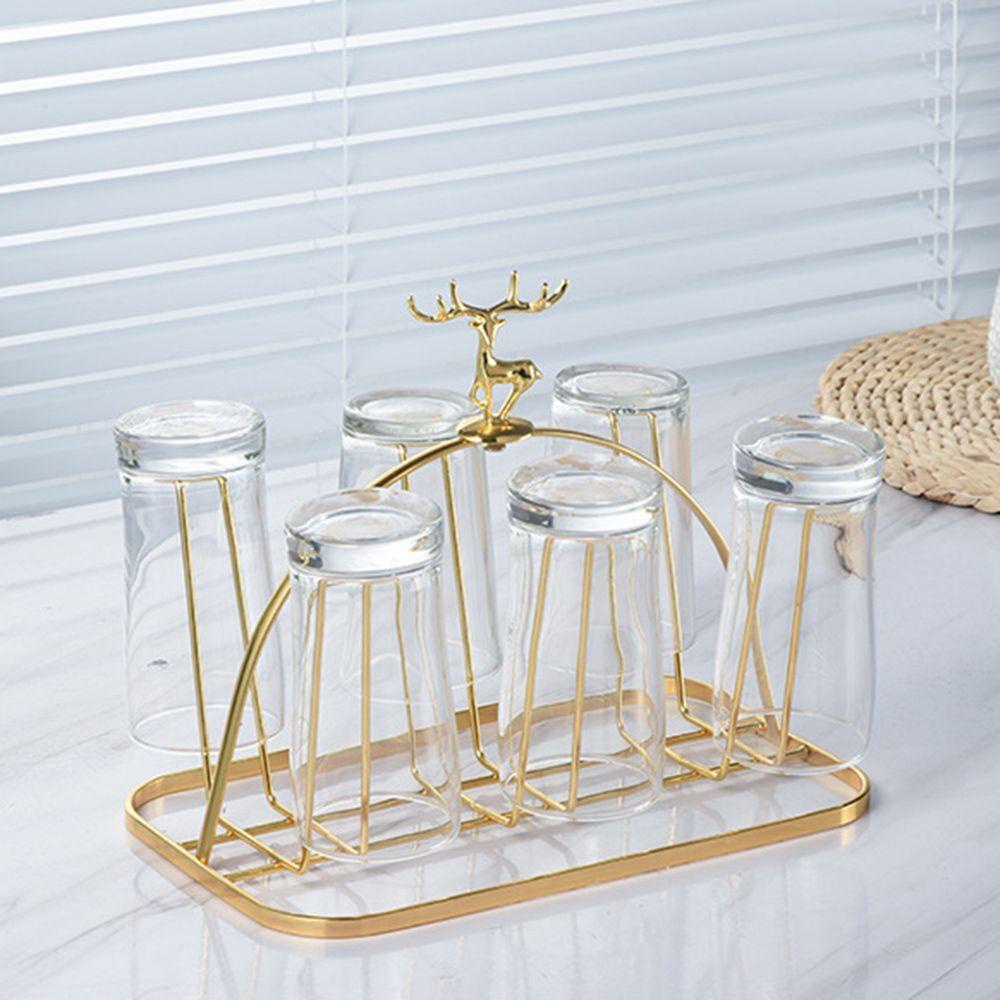 Giá Đỡ 6 Móc Phơi Khô Cốc Cà Phê Tự Động