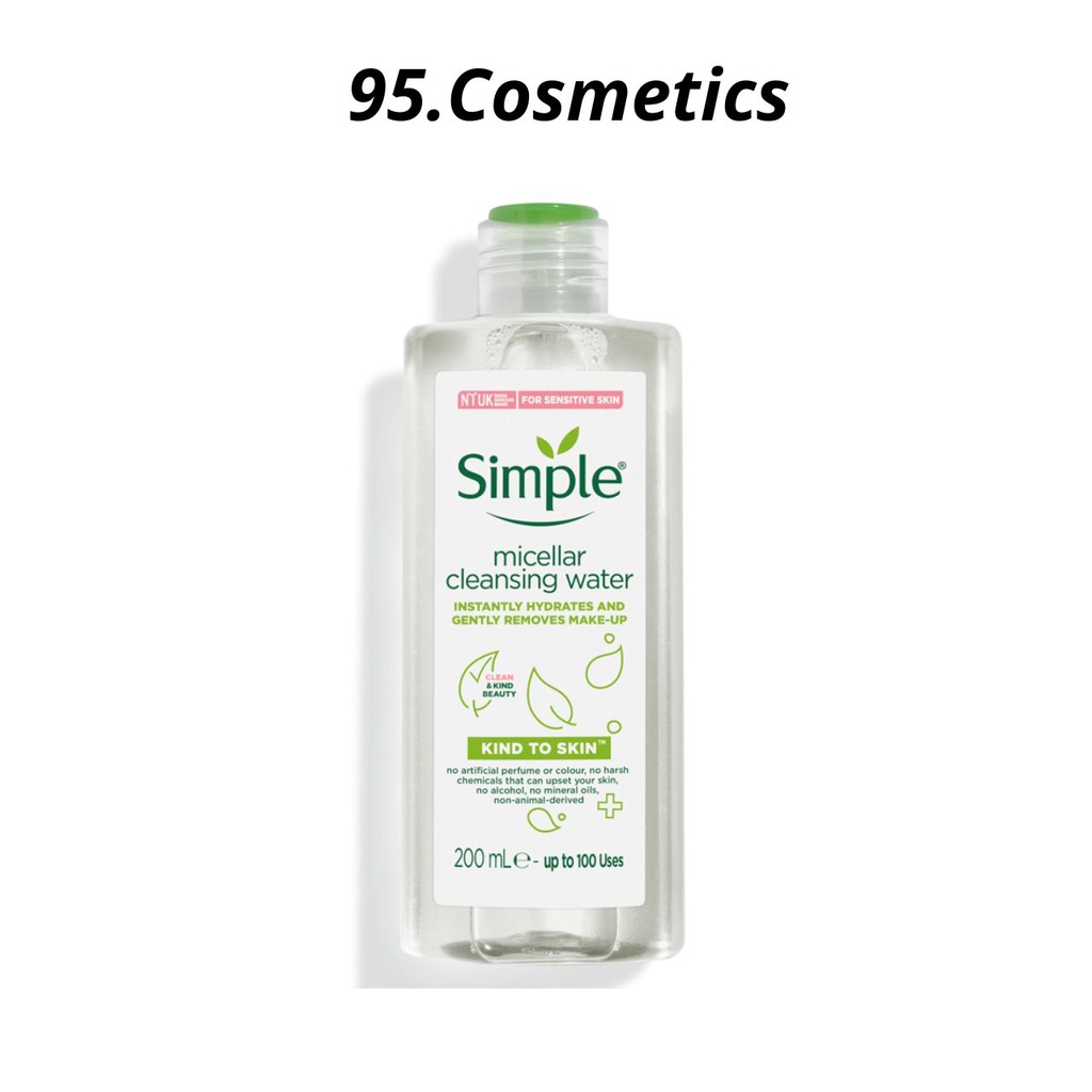 Nước Tẩy Trang Simple Cleansing Water 200ml UK Chính Hãng