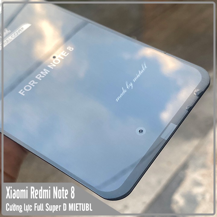 Kính cường lực Super D Xiaomi Redmi Note 8 Full viền Đen MIETUBL