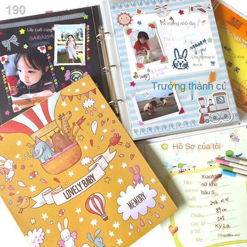 Sổ tay hướng dẫn tăng trưởng mẫu giáo ghi chép A4