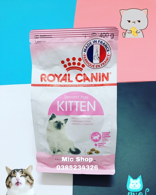 Thức ăn khô cho mèo Royal Canin Kitten 36 & Fit 32 gói 1 kg