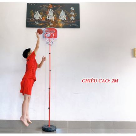 Trụ bóng rổ bằng sắt chiều cao 2m