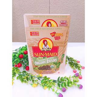 Nho khô Sun Maid Organic Raisins (1 hộp 2 gói, 1 gói 907g)