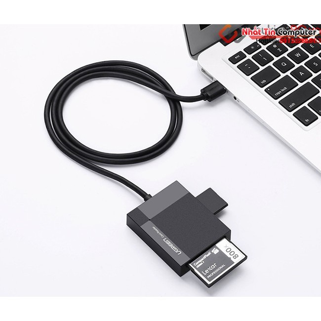 Đầu đọc thẻ nhớ USB 3.0 4 trong 1 SD, TF, CF, MS Ugreen 30229 chính hãng