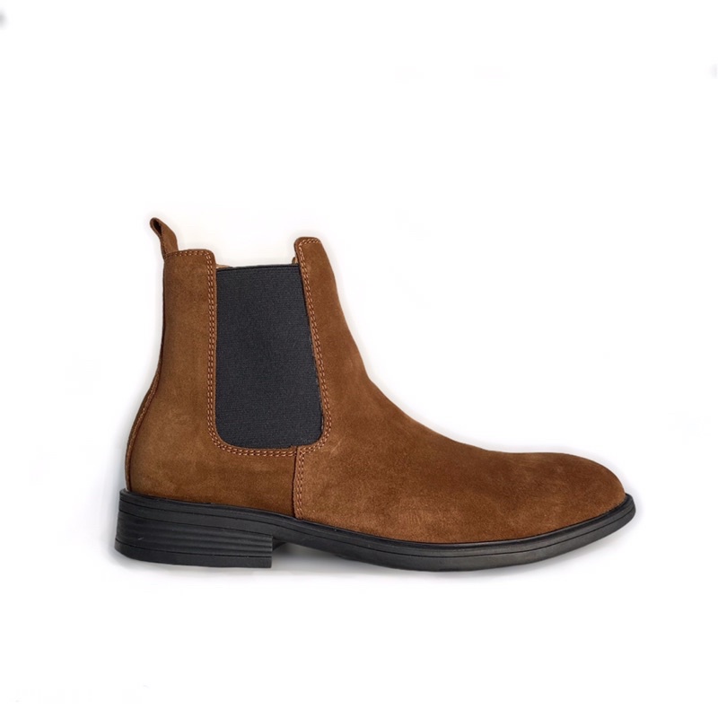 Chelsea Boot cao cổ nam da bò thật TEFOSS HN601 size 38-44 màu tobacco