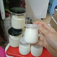 Hũ thủy tinh làm sữa chua có nắp 100ml