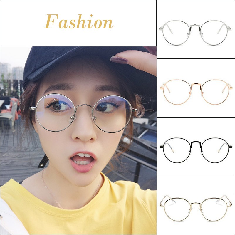 [Mã FAMAYFA giảm 10K đơn 50K] Kính gọng tròn thời trang phong cách Hàn Quốc cho nam nữ