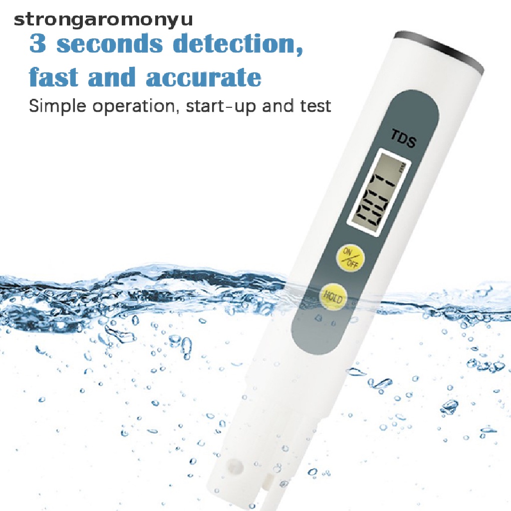 【YU】 0.01 Tds Ec PH Meter for Water Quality Digital PH Tester Pen with 0-14 PH Range .