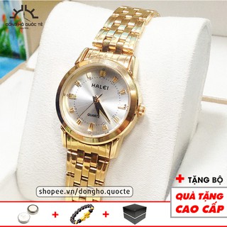 Đồng hồ nữ Halei 8686G Gold chính hãng thanh lịch đồng hồ nữ tinh tế