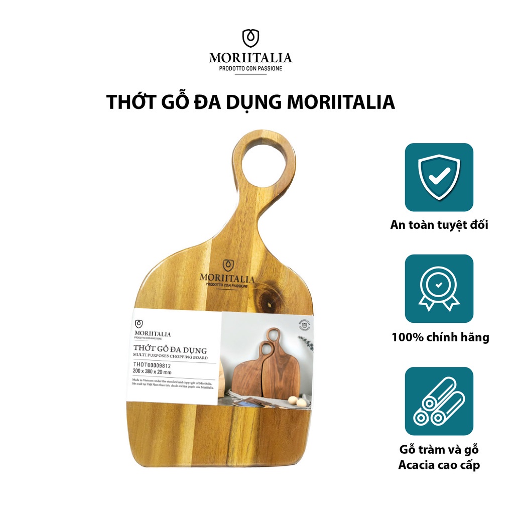 Thớt gỗ Moriitalia đa dụng kháng khuẩn THOT00009812