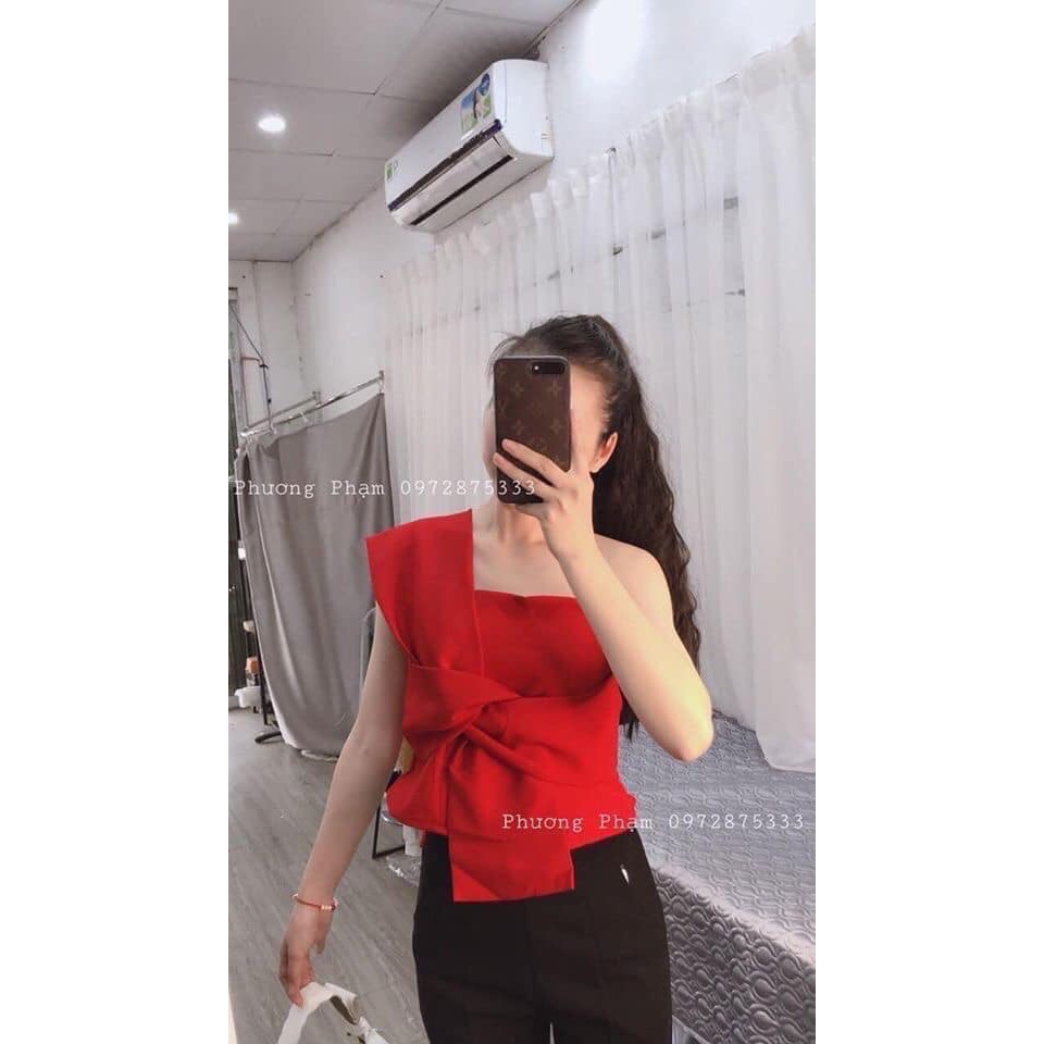 Áo kiểu đắp nơ xinh xắn xinh xinh