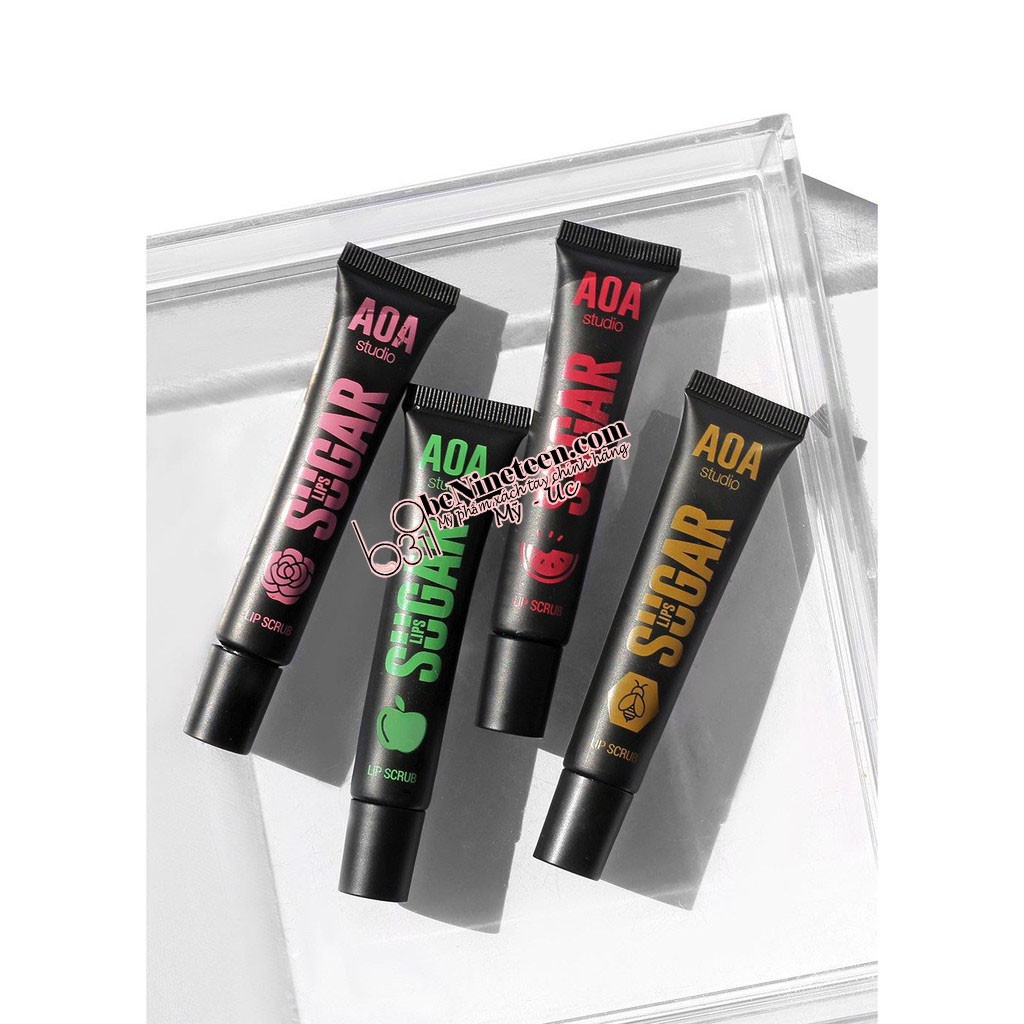 [TẶNG CHOCOLATE HERSHEY] Tẩy Da Chết Môi AOA Studio Sugar Lip Scrub