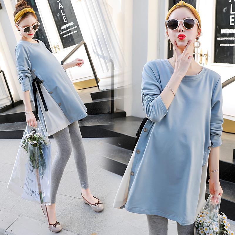 Đầm Bầu Hàn Quốc Plus size Cho Mẹ Bầu Baju Mengandung Baju