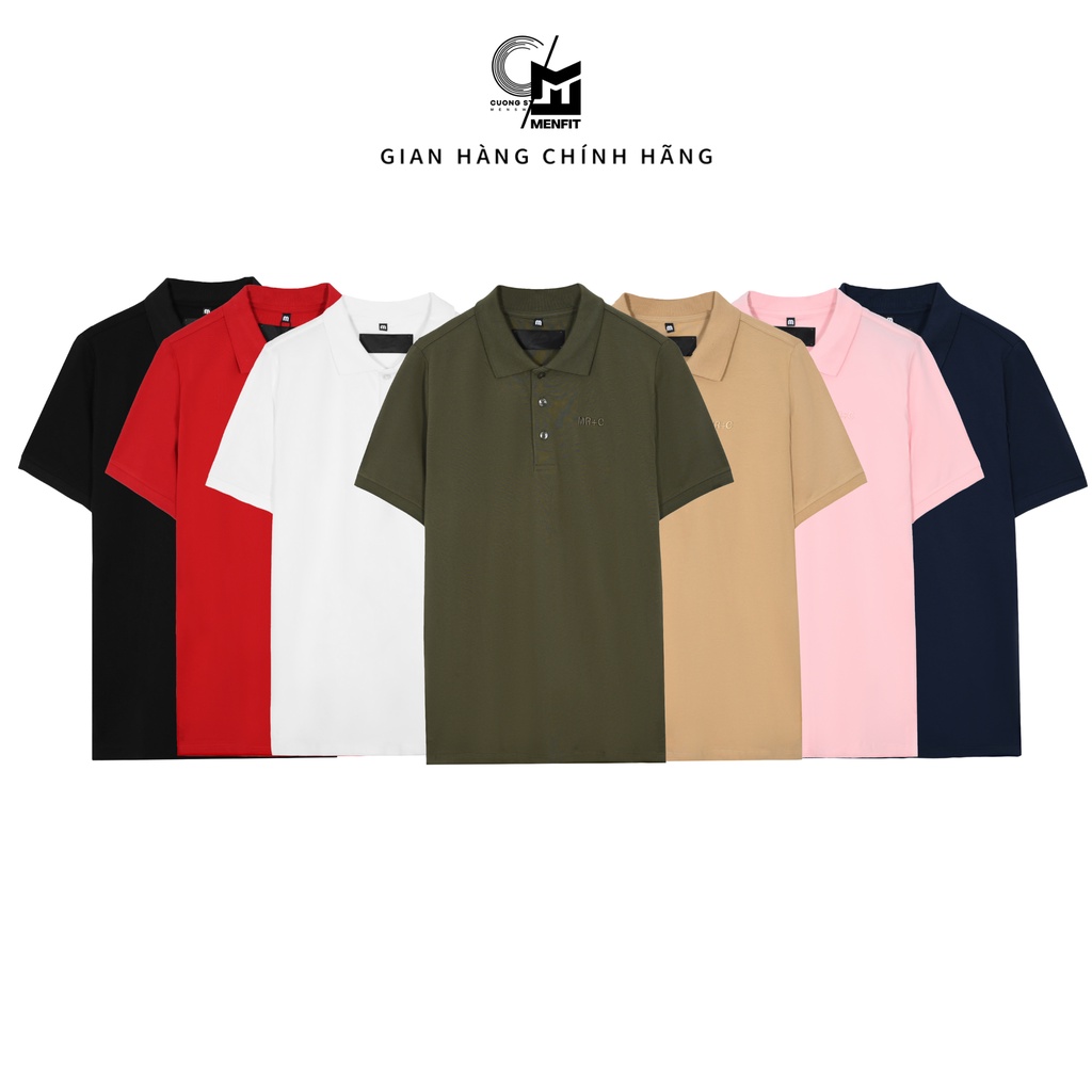 Áo thun Polo thêu chữ MRC 2104046 vải cotton cao cấp phom chuẩn 8 màu thời thượng CUONG STORE