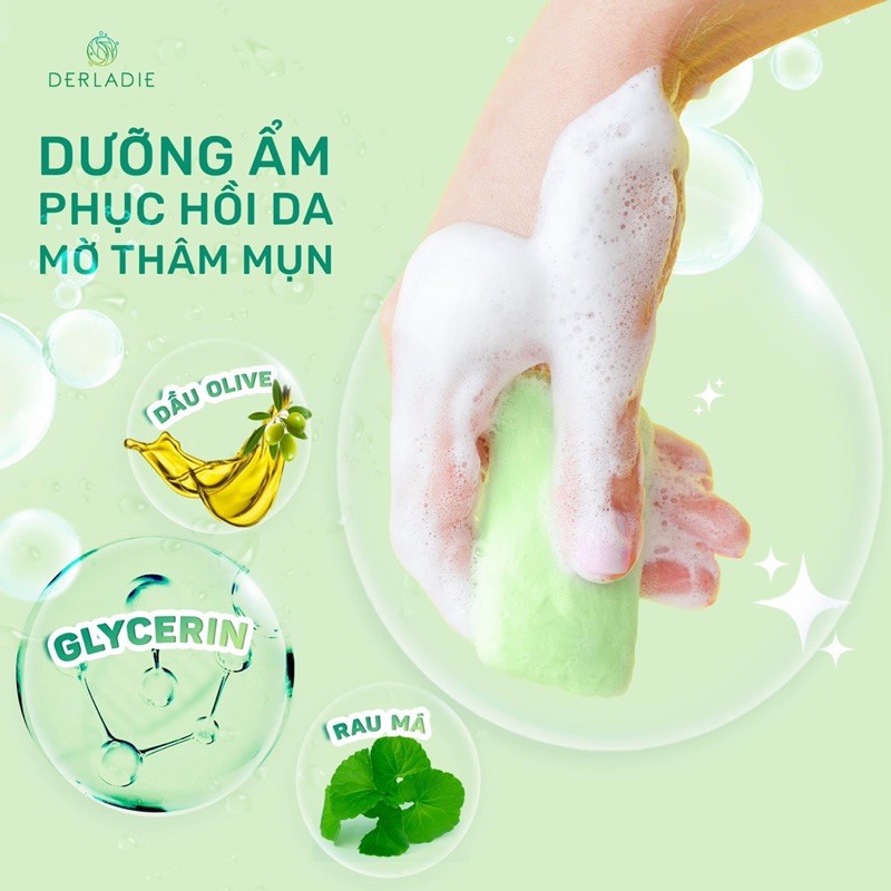 Xà Phòng Giảm Mụn Cơ Thể Derladie Body Cleansing Bar For Blemish Skin 50g